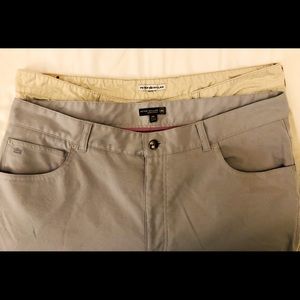 Lot/Bundle of 2 Peter Millar 5-Pocket Pants 38/32